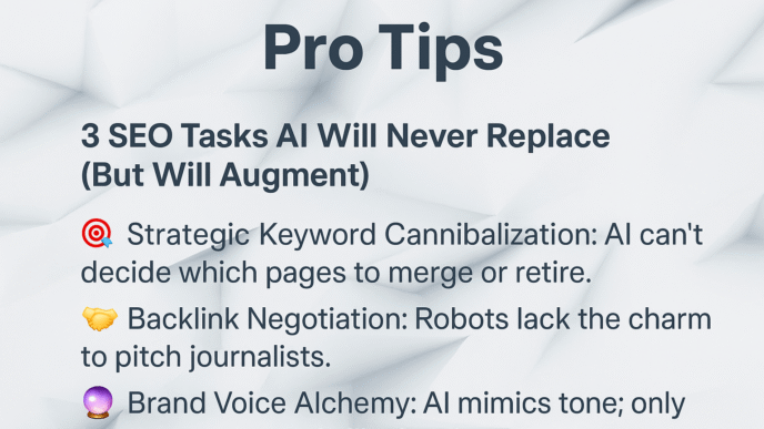 3 SEO Tasks ProTips