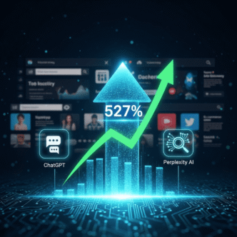 # The AI Discovery Revolution: How ChatGPT and Perplexity Are Reshaping Web Traffic in 2025 ## Executive Summary The digital landscape has reached a pivotal moment. Between January and May 2025, traffic from AI assistants surged by an unprecedented 527%, signaling the most significant shift in web discovery since the advent of social media. This comprehensive analysis examines how platforms like ChatGPT, Perplexity, Claude, Gemini, and Copilot are fundamentally altering user behavior and creating new pathways to content discovery. **Key Findings:** - AI-referred sessions jumped from 17,076 to 107,100 across 19 GA4 properties in five months - Some SaaS companies now receive over 1% of total traffic from AI platforms - High-trust industries (Legal, Finance, Health) capture 55% of AI-driven sessions - ChatGPT leads the pack, but the competitive landscape is rapidly diversifying ## The Numbers Behind the Revolution ### Traffic Growth Trajectory The 527% increase in AI-referred traffic represents more than statistical growth—it signals a fundamental behavioral shift. According to [Previsible's comprehensive analysis published in Search Engine Land](https://searchengineland.com/ai-traffic-up-seo-rewritten-459954), this growth pattern is consistent across multiple industries and represents the fastest adoption of any new digital channel in recent history. To put this in perspective: - **January 2025:** 17,076 AI-sourced sessions - **May 2025:** 107,100 AI-sourced sessions - **Growth Rate:** 527% in just five months One standout example saw ChatGPT traffic alone grow from 600 visits per month in early 2024 to over 22,000 visits per month by May 2025—a 3,567% increase for a single platform. **💡 Pro Tip:** Track AI referral traffic in Google Analytics 4 by setting up custom dimensions for referral sources including "chat.openai.com," "perplexity.ai," and "claude.ai" to monitor your own AI discovery performance. ### Industry Distribution The surge isn't uniform across all sectors. High-consultative industries are leading the charge, as documented in [Search Engine Journal's analysis of AI traffic patterns](https://www.searchenginejournal.com/study-chatgpt-ai-tools-gain-ground-in-search-market/536137/): **Top Performing Industries:** 1. **Legal Services** - Complex regulatory questions drive AI consultations 2. **Finance & Banking** - Users seek personalized financial advice and explanations 3. **Healthcare** - Medical inquiries and symptom research dominate queries 4. **Insurance** - Policy comparisons and coverage explanations 5. **SMB Consulting** - Business strategy and operational guidance These five industries collectively account for **55% of all AI-driven sessions**, highlighting users' preference for AI assistance with complex, high-stakes decisions. **💡 Pro Tip:** If you're in a high-trust industry, prioritize creating comprehensive FAQ sections and expert-authored content, as these formats perform exceptionally well in AI discovery scenarios. ## Platform Landscape Analysis ### ChatGPT's Dominance ChatGPT continues to lead the AI traffic generation, but its monopoly is weakening. The platform benefits from: - First-mover advantage in consumer AI - Superior natural language processing - Broad general knowledge capabilities - Strong brand recognition ### Emerging Competitors **Perplexity** has gained significant traction with its search-focused approach, offering: - Real-time web search integration - Source citations and transparency - Specialized research capabilities **Google's Gemini** leverages integration advantages: - Native Google ecosystem integration - Android device pre-installation - Seamless transition from traditional search **Microsoft Copilot** capitalizes on enterprise relationships: - Office 365 integration - Business-focused use cases - Professional workflow optimization **Anthropic's Claude** appeals to quality-conscious users: - Reputation for accuracy and safety - Longer context windows - Nuanced reasoning capabilities ## User Behavior Transformation ### The "Instant Surfacing Era" Traditional SEO operated on a crawl-index-rank cycle that rewarded patience and authority building. AI discovery operates differently, as explained in [Ahrefs' comprehensive study on AI search behavior](https://ahrefs.com/blog/ai-overviews-reduce-clicks/): **Old Model:** Publish → Wait for crawling → Hope for indexing → Optimize for ranking → Generate traffic **New Model:** Create quality content → Get immediately surfaced by AI → Receive targeted referrals This shift means content can be discovered and drive traffic before it even ranks in traditional search engines. **💡 Pro Tip:** Focus on creating content that directly answers specific questions rather than optimizing for broad keywords. AI models excel at understanding intent and context, making traditional keyword density tactics less effective. ### Quality Over Quantity AI platforms prioritize content that is: - **Clear and structured** - Easy for models to parse and understand - **Authoritative** - From recognized experts or institutions - **Comprehensive** - Covers topics thoroughly rather than superficially - **Current** - Up-to-date information that reflects latest developments ## Business Implications ### For SaaS Companies Some SaaS businesses are already seeing over 1% of total traffic from AI platforms. While this might seem modest, it represents: - **High-intent users** who have actively sought AI assistance - **Qualified prospects** who've engaged with AI to solve specific problems - **Bottom-funnel traffic** with higher conversion potential ### For Content Publishers The implications vary significantly by content type: **Winners:** - Educational content creators - How-to and tutorial publishers - Industry analysis and research firms - Expert commentary and opinion sites **Challenges:** - Breaking news publishers (AI prefers verified information) - Listicle and aggregation sites (AI can synthesize directly) - SEO-optimized but thin content creators ### For E-commerce AI discovery is particularly powerful for complex purchase decisions, as highlighted in [Adobe's recent analysis of AI-driven retail traffic](https://searchengineland.com/generative-ai-surging-online-shopping-report-453312): - **Electronics** - Specification comparisons and recommendations - **Healthcare products** - Safety and efficacy information - **Financial services** - Product feature explanations - **Professional services** - Capability and pricing inquiries **💡 Pro Tip:** Create detailed product comparison guides and technical specification sheets, as AI assistants frequently reference these when helping users make purchase decisions. ## Strategic Recommendations ### Immediate Actions (0-3 months) **Content Optimization:** - Restructure existing content with clear headers and bullet points - Add FAQ sections that directly answer common queries - Include expert credentials and authority signals - Ensure information accuracy and currency **Technical Preparation:** - Implement structured data markup - Optimize for featured snippets - Ensure fast loading times and mobile optimization - Create XML sitemaps with updated lastmod tags ### Medium-term Strategy (3-12 months) **Authority Building:** - Develop thought leadership content - Seek expert citations and backlinks - Build relationships with industry authorities - Create comprehensive resource hubs **AI-First Content Creation:** - Design content specifically for AI consumption - Focus on answering complete questions rather than keyword optimization - Create content that provides context and nuance - Develop expertise-driven content series ### Long-term Vision (12+ months) **Platform Diversification:** - Develop relationships with multiple AI platforms - Create platform-specific content strategies - Monitor emerging AI discovery channels - Build direct AI API integrations where possible **Measurement Evolution:** - Develop new KPIs beyond traditional traffic metrics - Track AI mention frequency and context - Monitor brand authority signals - Measure assisted conversions from AI discovery ## Challenges and Considerations ### Attribution Complexity AI-driven traffic often involves multiple touchpoints, as detailed in [Kevin Indig's user experience study of AI Overviews](https://searchengineland.com/google-ai-overviews-user-behavior-study-455511): - Initial discovery through AI - Verification through traditional search - Social proof seeking on platforms like Reddit - Final conversion on the target website This multi-step journey makes traditional attribution models inadequate. **💡 Pro Tip:** Implement UTM parameters for AI referral traffic and set up custom conversion paths in Google Analytics to better understand the full user journey from AI discovery to conversion. ### Content Investment ROI The shift requires significant content strategy changes: - Higher upfront investment in comprehensive content - Longer content development cycles - Greater emphasis on expertise and authority - Reduced reliance on keyword-driven content ### Competitive Dynamics As more businesses optimize for AI discovery: - Competition for AI attention will intensify - Authority and trust signals will become more valuable - First-mover advantages will compound - Smaller players may struggle to gain AI visibility ## Future Outlook ### Growth Projections If current trends continue, AI-referred traffic could represent: - **5-10% of total website traffic** by end of 2025 - **15-20% for high-trust industries** by 2026 - **Major revenue channel** for information-based businesses ### Technology Evolution Expected developments include: - **Improved accuracy** reducing user verification needs - **Better source attribution** providing clearer traffic attribution - **Industry-specific AI models** creating niche opportunities - **Voice and visual AI search** expanding discovery channels ### Market Maturation The AI discovery market will likely evolve through: - **Platform consolidation** as winners emerge - **Specialized AI services** for specific industries - **Direct publisher partnerships** with AI platforms - **New monetization models** beyond traditional advertising ## Conclusion: Preparing for the AI-First Future The 527% surge in AI-driven traffic is not a temporary spike—it's the beginning of a fundamental shift in how people discover and consume information online. Organizations that recognize this trend early and adapt their content and discovery strategies accordingly will capture disproportionate value in the emerging AI-first digital ecosystem. The companies thriving in this new landscape will be those that prioritize authority, clarity, and genuine expertise over traditional SEO tactics. As AI becomes the primary discovery layer for complex information, the winners will be those who can effectively communicate their knowledge through these new channels while maintaining the trust and credibility that AI platforms increasingly value. The question is no longer whether AI will reshape web discovery—it's whether your organization will be ready to succeed in this new reality. --- ## Additional Resources **Essential Reading:** - [Previsible's 2025 AI Traffic Study](https://previsible.io/seo-strategy/ai-seo-study-2024/) - Complete methodology and findings - [Search Engine Land's AI Search Coverage](https://searchengineland.com/generative-ai-surging-online-shopping-report-453312) - Latest industry trends and analysis - [Ahrefs' AI Overviews Research](https://ahrefs.com/blog/ai-overviews-reduce-clicks/) - Technical insights and click-through rate data **Tools for AI Discovery Tracking:** - [Previsible's Free AI Traffic Dashboard](https://previsible.io/) - Monitor LLM referrals in Looker Studio - [SE Ranking's AI Overview Tracker](https://seranking.com/) - Track AI visibility and citations - Google Analytics 4 - Set up custom dimensions for AI referral sources **💡 Final Pro Tip:** Subscribe to AI platform newsletters and developer updates to stay informed about algorithm changes that could affect your content's discoverability in AI search results. *This report is based on analysis from Previsible's 2025 AI Traffic Study, examining 19 GA4 properties across multiple industries and timeframes.*