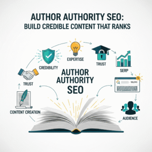 Professional author bio example showing credentials, expertise, and trust signals for SEO