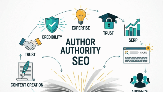 Professional author bio example showing credentials, expertise, and trust signals for SEO
