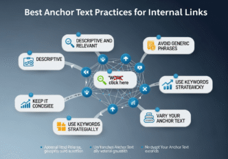 Highlighted anchor text examples showing natural, keyword-rich, and branded variations