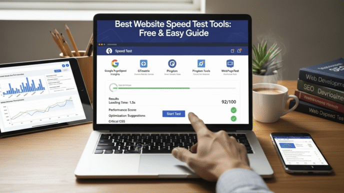 Google PageSpeed Insights interface showing speed test results and recommendations