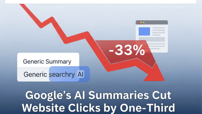 # Google's AI Summaries Cut Website Clicks by One-Third, New Studies Reveal *Landmark research exposes the dramatic impact of AI Overviews on web traffic, raising existential questions for digital publishing and the open internet* **By [News Reporter] | August 16, 2025** Multiple independent studies released this year reveal that Google's AI Overviews feature is fundamentally reshaping internet traffic patterns, slashing click-through rates to websites by as much as 34.5% and accelerating the shift toward "zero-click" searches that keep users within Google's ecosystem. The findings, based on analysis of millions of search queries and extensive user behavior data, paint a stark picture of disruption across the digital landscape and raise urgent questions about the future sustainability of content creation and journalism in an AI-dominated search environment. ## The Numbers Tell a Stark Story **The most comprehensive study**, conducted by SEO tool provider Ahrefs using Google Search Console data from 300,000 keywords, found that when AI Overviews appear in search results, the click-through rate for the top-ranking result drops by 34.5% compared to traditional search results. In March 2024, the average CTR for the #1 result on AI Overview keywords was 0.073. In March 2025, this had dropped to 0.026, representing a catastrophic decline for websites that previously dominated search traffic. **Performance agency Amsive** corroborated these findings with their analysis of 700,000 keywords across 10 websites and 5 industries, documenting an average 15.49% CTR drop, with much larger losses in specific cases (e.g., -37.04% when combined with featured snippets). **The Pew Research Center** provided the most authoritative user behavior analysis, studying 900 U.S. adults' actual browsing patterns in March 2025. Their findings were unambiguous: Google users who encountered an AI summary were less likely to click on links to other websites than users who did not see one. ## The Zero-Click Revolution Accelerates Perhaps most concerning for content creators is the broader trend toward "zero-click" searches, where users get their answers directly from Google without visiting any external websites. Recent data from SparkToro reveals that 58.5% of Google searches in the U.S. and 59.7% in the EU result in zero clicks. For news publishers specifically, the impact has been devastating. According to Similarweb data, the number of searches for news that result in no click-throughs to news websites has grown from 56% to nearly 69% by May 2025 since Google launched AI Overviews in May 2024. The scope of AI Overviews continues expanding rapidly. Around one-in-five Google searches in March 2025 produced an AI summary, and 13.14% of all queries triggered AI Overviews in March 2025, up from 6.49% in January 2025. ## Publishers Face "Extinction-Level Event" The real-world impact on content creators and news organizations has been severe. Website owner Morgan McBride saw traffic to her crafting website plummet by 70% after AI Overviews launched, with some days making it "hard to even get out of bed" due to the financial devastation. Major news outlets are feeling the squeeze across the board: - 40 of People magazine's top 100 search keywords triggered AI Overviews in May 2025 - 32 keywords for Daily Mail and 21 for The Washington Post now trigger AI summaries - 75% of CBS News' top 100 search keywords that triggered AI Overviews resulted in no click-throughs in May 2025, compared to 54% previously Educational technology company Chegg has gone so far as to sue Google, claiming that AI summaries of search results have hurt Chegg's traffic and revenue, while simultaneously trying to restructure their business model to adapt to the new reality. ## Google's Response: Quality Over Quantity Facing mounting criticism from publishers and content creators, Google has attempted to reframe the narrative around traffic metrics. The company now argues that while overall click volume may decline, the quality of clicks has improved. Google explains that a quality click is one where users don't quickly click back — they stay and read, and claims it is sending "slightly more quality clicks" to websites than a year ago. Elizabeth Reid, Head of Google Search, has positioned AI Overviews as pre-filtering systems, explaining that users clicking through to websites have already consumed introductory information, arriving with specific intent for deeper content or transactions. However, this messaging has been met with skepticism from industry observers. "The fact that Google is pushing this 'AI is not the end of search traffic!' PR now only makes the situation seem more dire," noted TechCrunch's analysis of Google's defensive positioning. ## The Technical Reality Behind the Numbers The studies reveal specific patterns about which types of searches are most affected by AI Overviews: **Query Length Matters**: 8% of one- or two-word searches got a summary, versus 53% of 10+ word searches, indicating that more detailed, informational queries are most likely to trigger AI responses. **Question-Based Searches Hit Hardest**: Question-based searches ("who," "what," "why") generated AI summaries 60% of the time, directly targeting the types of content that have historically driven significant traffic to educational and informational websites. **Informational Content Most Vulnerable**: 88.1% of queries that trigger an AI Overview are informational, affecting blogs, guides, tutorials, and news content more than commercial or transactional searches. ## The Sources Google Prefers Analysis of AI Overview citations reveals Google's content preferences: - Wikipedia, YouTube and Reddit were the most cited sites and accounted for 15% of links in summaries - Government (.gov) sites made up 6% of links in AI summaries vs. 2% in standard results - News sites appeared equally (5%) in both AI summaries and traditional results This data suggests Google's AI system favors authoritative, established platforms over smaller publishers and content creators. ## Industry Response and Adaptation Strategies As the digital marketing industry grapples with this seismic shift, experts are recommending fundamental changes to SEO and content strategies: **Diversification Beyond Google**: "Relying only on Google has always been risky. Look at other ways to drive traffic, including email newsletters, social posts, direct mail campaigns, podcast appearances, and referral programs" advises Burlington Press. **Brand Building Over Traffic**: Industry veterans emphasize that "in a world of zero clicks, visibility doesn't always appear in your analytics, but it still drives influence" and recommend focusing on brand recognition rather than pure traffic metrics. **Content Structure Optimization**: SEO professionals advise "structuring content in a way that makes it easy for Google to feature (such as using clear subheadings, bullet points, and concise answers)" to maintain visibility even without click-throughs. ## Editorial Analysis: A Fundamental Shift in Information Economics The data reveals more than just declining traffic numbers—it exposes a fundamental restructuring of how information flows through the digital economy. For two decades, the internet operated on a symbiotic model: search engines directed users to content creators, who monetized that traffic through advertising, subscriptions, or commerce. AI Overviews represent a profound departure from this model. By synthesizing and presenting information directly, Google essentially becomes both the distributor and the destination, potentially severing the economic relationship between search and content creation. **The Quality vs. Quantity Debate**: Google's argument about "higher quality" clicks deserves scrutiny. While users who do click through after reading an AI summary may indeed be more engaged, this ignores the broader ecosystem effects. If 34.5% fewer people click through, even if the remaining clicks are higher quality, the overall economic impact on publishers remains devastatingly negative. **The Innovation Paradox**: AI Overviews undoubtedly provide value to users seeking quick answers. However, they create a classic free-rider problem: Google benefits from synthesizing others' content while those content creators bear the costs of research, reporting, and fact-checking without receiving proportional compensation through traffic. **Long-term Sustainability Questions**: If content creators can no longer monetize their work through search traffic, what incentives remain for producing high-quality, original information? This could lead to a vicious cycle where the very sources that make AI summaries valuable begin to disappear. ## The Broader Implications The shift toward AI-powered search summaries reflects larger questions about information ownership, attribution, and economic sustainability in the digital age. As "AI-powered searches might be valuable in the short run but they might accelerate the enshittification of the internet in the long run" by undermining the economic incentives for quality content creation. The trend extends beyond Google. General search referral traffic to 1,000 web domains dipped from 12 billion global visits in June 2024 to 11.2 billion in June 2025 — about a 6.7% decline year over year, indicating broader structural changes in how people consume information online. ## What Comes Next Several critical developments will determine the future trajectory of this transformation: **Regulatory Intervention**: As publishers pursue legal action against AI companies, courts and regulators may need to establish new frameworks for content usage and compensation in the AI era. **Alternative Search Adoption**: The decline in Google click-through rates may accelerate adoption of alternative search engines and AI platforms that offer better publisher partnerships. **Business Model Innovation**: Publishers and content creators must rapidly develop new revenue streams that don't depend solely on search traffic, potentially including direct subscriptions, newsletters, and community-building initiatives. **Google's Policy Evolution**: Facing pressure from both users and publishers, Google may need to develop more equitable sharing mechanisms or risk losing the content ecosystem that makes its AI summaries valuable. ## The Bottom Line The data is unambiguous: Google's AI Overviews are fundamentally restructuring internet traffic patterns, with click-through rates declining by one-third or more when AI summaries appear. While users may benefit from faster access to information, the economic model that has sustained content creation for decades is under severe stress. For publishers, content creators, and anyone dependent on search traffic, adaptation is no longer optional—it's existential. The era of optimizing solely for Google rankings is ending, replaced by a more complex landscape requiring diversified strategies, direct audience relationships, and new approaches to value creation. The transformation is still in its early stages, but the trajectory is clear: the age of the click is giving way to the age of the summary, with profound implications for how information is created, distributed, and monetized in the digital economy. --- **Sources and External Links:** - [Ahrefs Study: AI Overviews Reduce Clicks by 34.5%](https://ahrefs.com/blog/ai-overviews-reduce-clicks/) - [Search Engine Land: Google AI Overviews Hurting Click-Through Rates](https://searchengineland.com/google-ai-overviews-hurt-click-through-rates-454428) - [Pew Research Center: Google Users Less Likely to Click When AI Summary Appears](https://www.pewresearch.org/short-reads/2025/07/22/google-users-are-less-likely-to-click-on-links-when-an-ai-summary-appears-in-the-results/) - [Amsive Digital: Google AI Overviews CTR Impact Study](https://www.amsive.com/insights/seo/google-ai-overviews-new-research-reveals-how-to-navigate-click-drop-off/) - [SparkToro: 2024 Zero-Click Search Study](https://searchengineland.com/google-search-zero-click-study-2024-443869) - [Digital Content Next: Google's AI Overviews Linked to Lower Publisher Clicks](https://digitalcontentnext.org/blog/2025/05/06/googles-ai-overviews-linked-to-lower-publisher-clicks/) - [Digiday: AI Platforms Driving More Traffic But Not Offsetting Zero-Click Search](https://digiday.com/media/in-graphic-detail-ai-platforms-are-driving-more-traffic-but-not-enough-to-offset-zero-click-search/) - [Fortune: Google's AI Overviews Quietly Reshaping the Internet](https://fortune.com/2025/07/24/googles-ai-overviews-eating-internet-search-traffic/) - [TechCrunch: Google Denies AI Search Features Are Killing Website Traffic](https://techcrunch.com/2025/08/06/google-denies-ai-search-features-are-killing-website-traffic/) *This report synthesizes data from multiple independent studies conducted throughout 2025, representing the most comprehensive analysis to date of AI Overviews' impact on web traffic and user behavior.*