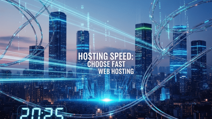 Server performance graph displaying hosting speed differences across various providers