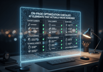 Page Optimization Checklist: 47 Elements That Actually Move Rankings