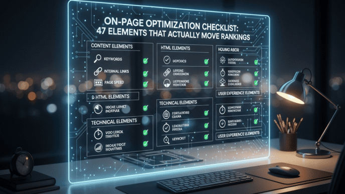 Page Optimization Checklist: 47 Elements That Actually Move Rankings
