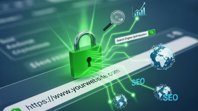Browser address bar showing secure HTTPS connection with lock icon