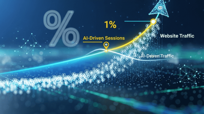 SaaS Companies See AI-Driven Sessions Exceed 1% of Total Website Traffic for First Time