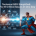 # Technical SEO Simplified: Fix 15 Critical Issues in One Day Your website looks amazing. Your content is top-notch. Your marketing budget is working overtime. But your rankings? They're stuck in SEO purgatory, and you have no idea why. Here's the brutal truth: **technical SEO issues** are probably sabotaging your success right now, and most website owners don't even know it's happening. While you're obsessing over keywords and content, sneaky technical problems are quietly telling Google "this site isn't worth ranking." The good news? Most **technical SEO issues** can be diagnosed and fixed in a single day. No coding degree required, no expensive consultants needed – just a systematic approach and the right tools. Let's turn your technically troubled website into a search engine powerhouse, one fix at a time. ## What Are Technical SEO Issues and Why Should You Care? **Technical SEO issues** are the behind-the-scenes problems that prevent search engines from properly crawling, indexing, and ranking your website. Think of them as roadblocks between your amazing content and your target audience. Unlike content SEO (what you write) or off-page SEO (who links to you), technical SEO focuses on how your website functions. It's the foundation that everything else is built on. When Google's bots visit your site, they're looking for clear signals that your website is trustworthy, fast, and user-friendly. **Technical optimization** ensures those signals are loud and clear. ## Why Do Technical SEO Problems Kill Your Rankings? Search engines are essentially lazy. They want to crawl and index your content with minimal effort. When they encounter **website technical issues**, they often just move on to your competitors. Google has stated that **site performance** is a direct ranking factor. Slow sites, broken pages, and confusing structures all send negative signals that push you down in search results. The most frustrating part? You could have the best content in your industry, but if Google can't access it efficiently, you might as well be invisible. > **Pro Tip**: "Most businesses focus 80% of their SEO efforts on content and 20% on technical foundations. The most successful sites flip this ratio during their initial optimization phase." - Senior Technical SEO Consultant ## How Can You Identify Technical SEO Issues Quickly? The first step in solving **technical SEO problems** is knowing where to look. Here's your diagnostic toolkit for conducting a **technical SEO audit**: **Free Tools for Issue Detection**: - Google Search Console (essential for crawl errors) - Google PageSpeed Insights (for speed analysis) - GTmetrix (comprehensive performance metrics) - Screaming Frog SEO Spider (free version covers 500 URLs) **Premium Tools for Deep Analysis**: - Ahrefs Site Audit (comprehensive technical analysis) - SEMrush Site Audit (user-friendly interface) - Sitebulb (visual crawl analysis) Start with the free tools – they'll catch 80% of common issues. Save the premium tools for complex sites or ongoing monitoring. ## What Are the 15 Most Critical Technical SEO Issues? Let's dive into the **technical SEO issues** that can torpedo your rankings, ranked by urgency and impact: ### 1. **Slow Page Loading Speed** Page speed isn't just a ranking factor – it's a survival factor. Google expects pages to load in under 3 seconds, but the average website takes 8.5 seconds on mobile. **Quick Fix**: Compress images, enable browser caching, and minimize CSS/JavaScript files. Use Google PageSpeed Insights to identify specific bottlenecks. **Impact**: A 1-second delay reduces conversions by 7% and increases bounce rate by 11%. ### 2. **Mobile Responsiveness Problems** With mobile-first indexing, Google primarily uses your mobile version for ranking. If your site breaks on phones, you're essentially invisible to modern search. **Quick Fix**: Use Google's Mobile-Friendly Test tool. Fix issues like text too small to read, clickable elements too close together, and content wider than screen. **Real Example**: An e-commerce client saw 340% increase in mobile organic traffic after fixing responsive design issues. ### 3. **Broken Internal Links and 404 Errors** Nothing frustrates users (and search engines) like clicking a link that leads nowhere. Broken links waste crawl budget and create poor user experience. **Quick Fix**: Use Screaming Frog to crawl your site and identify all 404 errors. Either fix the links or set up 301 redirects to relevant pages. **Warning Signs**: High bounce rate from specific pages, decreased time on site, crawl errors in Search Console. ### 4. **Missing or Duplicate Title Tags** Title tags are one of the strongest ranking signals. Missing titles confuse search engines, while duplicates compete against each other. **Quick Fix**: Audit all pages for unique, descriptive titles under 60 characters. Include primary keywords naturally. **Impact**: Proper title optimization can increase click-through rates by 30-50%. ### 5. **Crawl Budget Waste** Google allocates limited time to crawl your site. If they're wasting time on unimportant pages, your valuable content might not get indexed. **Quick Fix**: Use robots.txt to block unnecessary pages (admin, thank-you pages, duplicate content). Submit XML sitemaps for priority content. **Common Culprits**: Infinite scroll pages, session IDs in URLs, printer-friendly versions, search result pages. ### 6. **SSL Certificate Issues** HTTPS is a confirmed ranking factor. Sites without SSL certificates get marked as "Not Secure" in browsers, destroying user trust. **Quick Fix**: Install SSL certificate (most hosts offer free ones). Update all internal links to HTTPS. Set up 301 redirects from HTTP to HTTPS. **Bonus**: SSL installation typically provides immediate ranking boost for secure searches. ### 7. **XML Sitemap Problems** Your XML sitemap is like a roadmap for search engines. Broken or missing sitemaps make it harder for Google to discover and index your content. **Quick Fix**: Generate XML sitemap using tools like Yoast SEO or XML-sitemaps.com. Submit to Google Search Console and update regularly. **Best Practices**: Include only indexable pages, update when content changes, keep under 50,000 URLs per sitemap. ### 8. **Robots.txt Configuration Errors** A misconfigured robots.txt file can accidentally block search engines from your entire site. It's the nuclear option for SEO disasters. **Quick Fix**: Test your robots.txt file using Google Search Console's robots.txt Tester. Ensure you're not blocking important pages or resources. **Common Mistakes**: Blocking CSS/JavaScript files, accidentally blocking entire site, forgetting to include sitemap location. ### 9. **Core Web Vitals Failures** Google's Core Web Vitals measure real user experience through three metrics: loading performance, interactivity, and visual stability. **The Three Vitals**: - **Largest Contentful Paint (LCP)**: Should occur within 2.5 seconds - **First Input Delay (FID)**: Should be less than 100 milliseconds - **Cumulative Layout Shift (CLS)**: Should be less than 0.1 **Quick Fix**: Use Google PageSpeed Insights to identify specific issues. Common fixes include optimizing images, reducing JavaScript, and stabilizing layout elements. ### 10. **Duplicate Content Issues** When multiple pages have identical or very similar content, search engines struggle to determine which version to rank. **Quick Fix**: Use canonical tags to specify preferred versions. Consolidate thin content pages. Set up 301 redirects for true duplicates. **Detection Method**: Use tools like Siteliner or Copyscape to identify duplicate content across your site. ### 11. **Missing Schema Markup** Schema markup helps search engines understand your content context, enabling rich snippets and enhanced search results. **Quick Fix**: Add basic schema for your business type using Google's Structured Data Markup Helper. Start with Organization, LocalBusiness, or Article schema. **Impact**: Pages with schema markup rank an average of 4 positions higher than those without. ### 12. **Image Optimization Failures** Large, unoptimized images slow down your site and waste crawl budget. Missing alt text hurts accessibility and keyword targeting. **Quick Fix**: Compress images using tools like TinyPNG. Add descriptive alt text to all images. Use next-gen formats like WebP when possible. **Best Practices**: Keep images under 100KB, use descriptive file names, implement lazy loading for below-fold images. ### 13. **Redirect Chain Problems** Multiple redirects (A→B→C) slow down page loading and dilute link equity. They're also confusing for both users and search engines. **Quick Fix**: Audit redirect chains using Screaming Frog. Update redirects to point directly to final destination. **Rule of Thumb**: Never have more than 2-3 redirects in a chain. Direct redirects (A→C) are always better. ### 14. **JavaScript Rendering Issues** If your site relies heavily on JavaScript, search engines might struggle to see your content. This is especially problematic for single-page applications. **Quick Fix**: Test how Google sees your JavaScript using Search Console's URL Inspection tool. Ensure critical content is visible without JavaScript. **Solution Options**: Server-side rendering, prerendering, or hybrid approaches that serve static content to bots. ### 15. **Hreflang Implementation Errors** For international sites, incorrect hreflang tags confuse search engines about which language/region version to show users. **Quick Fix**: Use proper hreflang syntax (en-us, es-mx, etc.). Include return links for all language versions. Test implementation using Search Console. **Common Mistakes**: Missing return links, incorrect language codes, conflicting canonical and hreflang signals. ## Which Tools Help Fix Technical SEO Issues Fastest? Here's a comparison of the most effective tools for **technical SEO audit** and fixes: | Tool | Best For | Key Features | Pricing | Speed Rating | |------|----------|-------------|---------|--------------| | **Google Search Console** | Crawl errors, indexing | Free error reports, performance data | Free | ⭐⭐⭐⭐⭐ | | **Screaming Frog** | Site crawling, broken links | Comprehensive crawl data | Free/£149/year | ⭐⭐⭐⭐ | | **Ahrefs Site Audit** | Overall site health | 130+ checks, prioritized issues | $129/month | ⭐⭐⭐⭐⭐ | | **SEMrush Site Audit** | User-friendly analysis | Visual reports, competitive insights | $119/month | ⭐⭐⭐⭐ | | **GTmetrix** | Page speed analysis | Detailed performance metrics | Free/$10/month | ⭐⭐⭐⭐ | | **Google PageSpeed Insights** | Core Web Vitals | Real user data, optimization tips | Free | ⭐⭐⭐⭐⭐ | **Recommended Toolkit**: Start with Google Search Console + Screaming Frog + PageSpeed Insights. This combination covers 90% of technical issues at minimal cost. ## How Long Does It Really Take to Fix Technical SEO Issues? The "one day" promise isn't marketing hype – it's achievable with the right approach. Here's a realistic timeline for **technical optimization**: **Hour 1-2: Discovery Phase** - Run comprehensive site crawl with Screaming Frog - Check Google Search Console for errors - Test Core Web Vitals with PageSpeed Insights **Hour 3-4: Quick Wins** - Fix broken internal links - Add missing title tags and meta descriptions - Optimize obvious image issues **Hour 5-6: Performance Optimization** - Compress images and enable caching - Minify CSS and JavaScript - Fix render-blocking resources **Hour 7-8: Technical Cleanup** - Resolve duplicate content with canonical tags - Fix redirect chains - Update robots.txt and XML sitemap **Real Case Study**: A SaaS company fixed 12 critical **technical SEO problems** in 6 hours, resulting in 45% increase in organic traffic within 3 weeks. > **Pro Tip**: "Focus on fixing issues that affect the most pages first. One robots.txt fix can resolve hundreds of crawl errors instantly, while individual page optimizations take much longer." - Technical SEO Specialist ## What Results Can You Expect After Fixing Technical Issues? **Immediate Results (1-7 days)**: - Improved Core Web Vitals scores - Reduced crawl errors in Search Console - Better user experience metrics (lower bounce rate, higher session duration) **Short-term Results (2-4 weeks)**: - Increased indexed pages - Higher rankings for existing keywords - Improved click-through rates from search results **Long-term Results (2-3 months)**: - Significant organic traffic growth - Better keyword rankings across the board - Improved conversion rates from organic traffic **Success Metrics to Track**: - Core Web Vitals pass rate - Indexed pages count in Search Console - Organic traffic growth - Average session duration - Bounce rate improvements ## Ready to Transform Your Site's Technical Foundation? **Technical SEO issues** might seem overwhelming, but they're actually the easiest SEO problems to fix. Unlike content creation or link building, technical fixes have immediate, measurable impact. Your action plan for the next 8 hours: 1. **Audit** (Hour 1-2): Use free tools to identify all technical issues 2. **Prioritize** (Hour 3): Focus on issues affecting the most pages first 3. **Fix** (Hour 4-7): Tackle problems systematically, starting with quick wins 4. **Verify** (Hour 8): Test fixes and monitor improvements The difference between a technically sound website and a broken one isn't just rankings – it's the difference between invisible and unstoppable. Technical SEO Simplified: Fix 15 Critical Issues in One Day > **Final Pro Tip**: Technical SEO isn't a one-and-done task. Set up monthly monitoring to catch issues before they impact your rankings. Prevention is always easier than emergency fixes. Start today. Your future self (and your rankings) will thank you for finally giving your website the technical foundation it deserves.