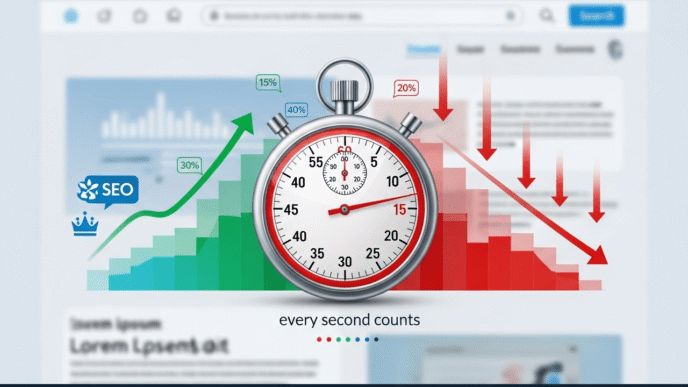Website speed test results showing fast vs slow loading times