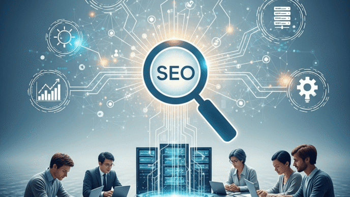 make a Flowchart on this idea: Enterprise SEO: Scaling Search Optimization for Large Organizations