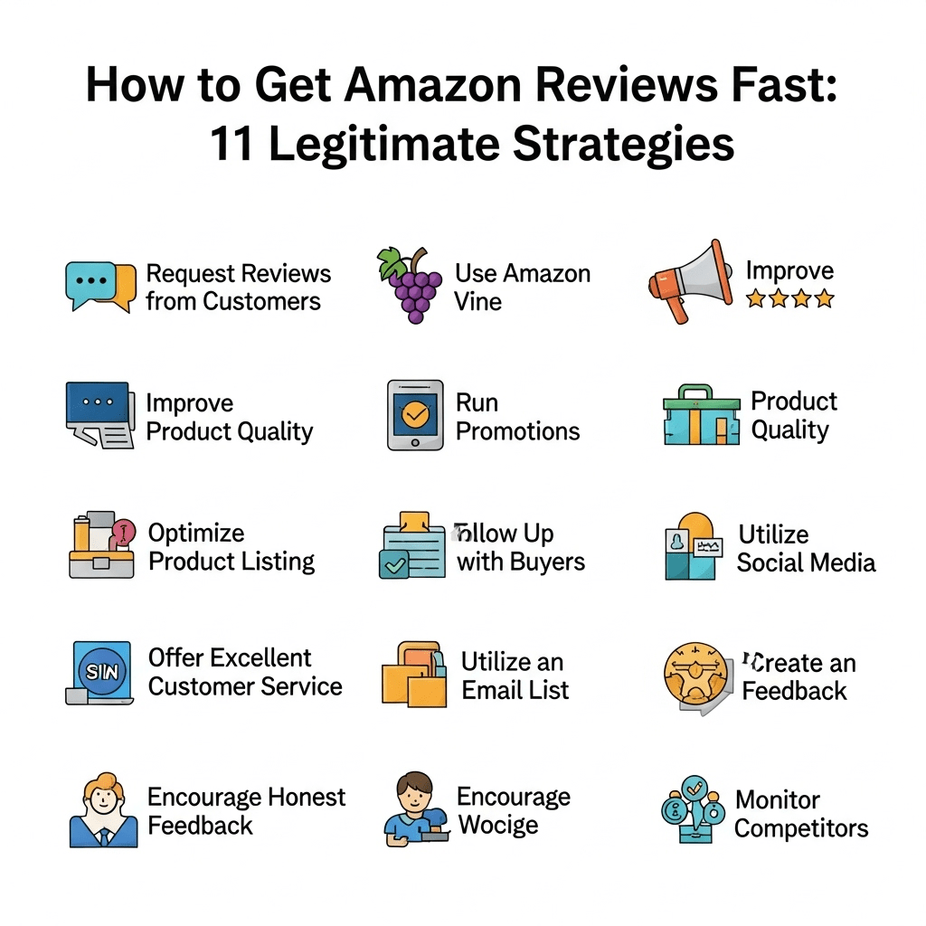 How to Get Amazon Reviews Fast: 11 Legitimate Strategies (Without Breaking TOS)