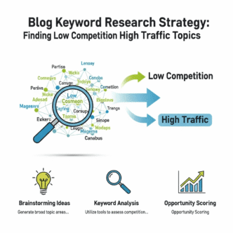 Blog Keyword Research Strategy: Finding Low Competition High Traffic Topics