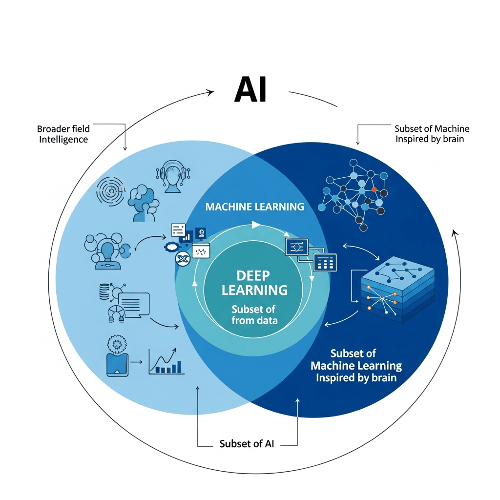 Machine Learning vs AI vs Deep Learning: SEO Differences Explained