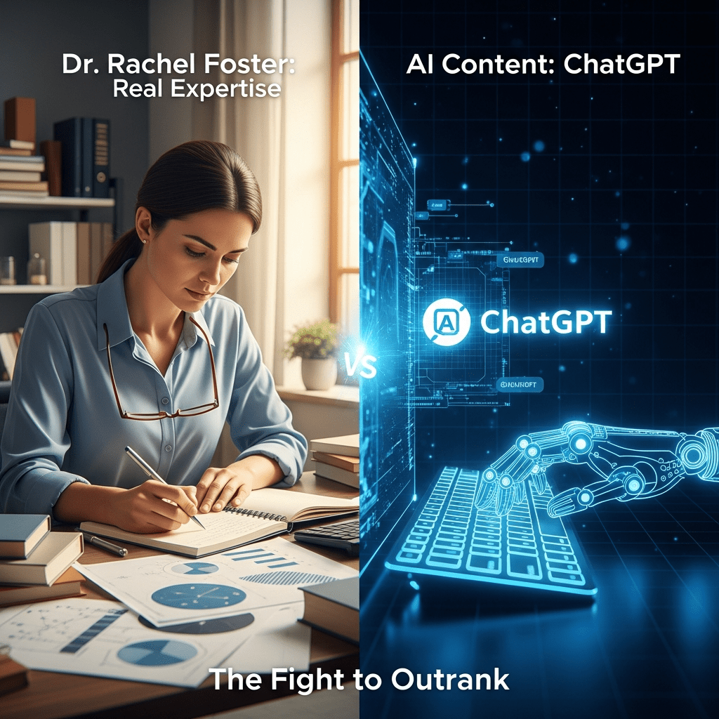 Real Expertise vs. AI Content- Dr. Rachel Foster's Fight to Outrank ChatGPT