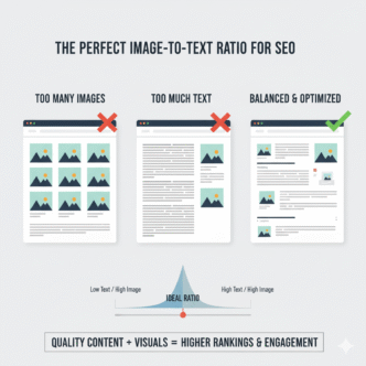The Perfect Image-to-Text Ratio for On-Page SEO: Finding Your Content Sweet Spot