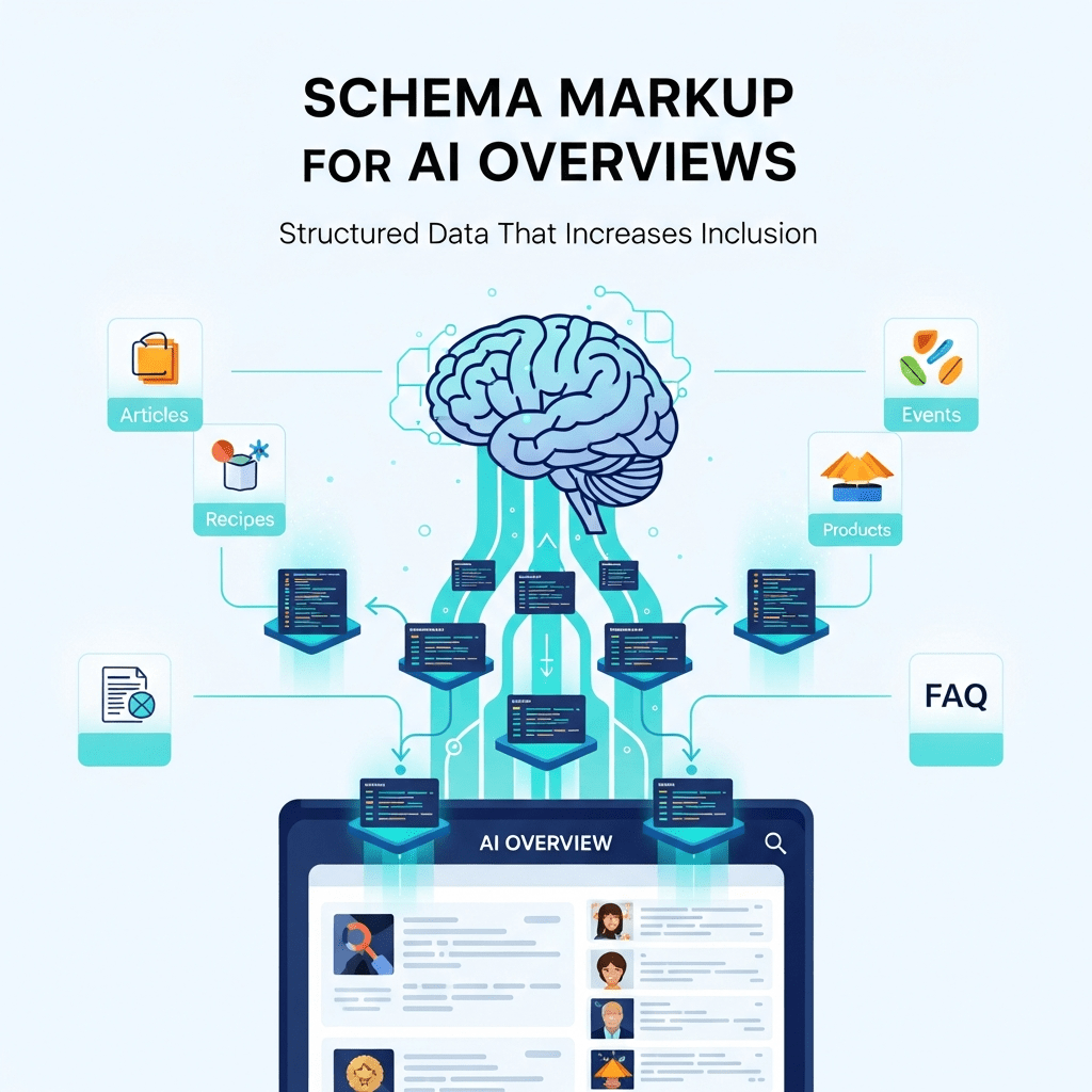 Schema Markup for AI Overviews: Structured Data That Increases Inclusion